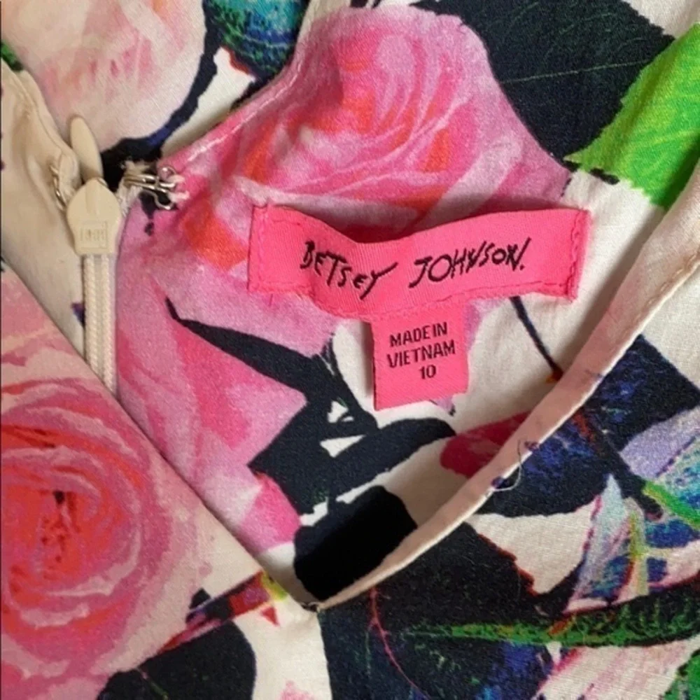 Betsey Johnson Fit & Flare Flowered Dress - Picture 8 of 8